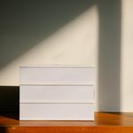 Clean white surface with soft shadows
