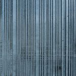 Steel blue metallic abstract structure